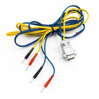 Câbles avec connexion rectangulaire New Age : Compatible avec l'électrostimulateur Pocket Card