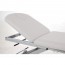 PROMOTION - Table de massage hydraulique de reconnaissance Escamotables 2 sections avec des roues, porte-rouleau et le chapeau du visage (blanc)