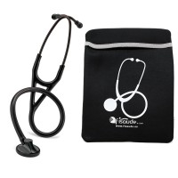 Stéthoscope de cardiologie Littmann Master (noir) + étui de protection rembourré cadeau