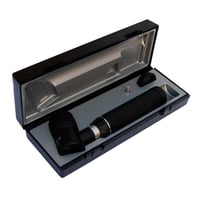 Dermatoscope LED Riester Ri-Derma 2,5 et 3,5 V. Poignée en C pour 2 piles au lithium