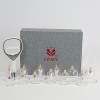 TONY (Gauche chauve) Kit de ventouses à vide 12 unités pour la thérapie par ventouses TONY (Gauche chauve) Kit de ventouses à vide 12 unités pour la thérapie par ventouses