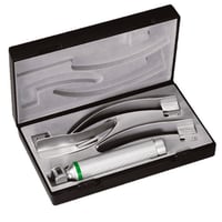 Laryngoscope Riester de F.O. ri-integral MacIntosh XL 2,5 V, poignée piles type C, lames no. 2. 3. 4,