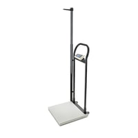 Balance électronique bariatrique ADE (300 kg) : avec barres d'appui et dispositif de mesure de la taille