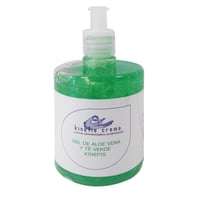 Gel à l'aloe vera Pur enrichi au thé vert Kinefis 500 ml : Effet régénérateur, hydratant et antioxydant