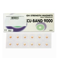 Aimant Accu-Band Plaqué Or 9000 gauss : Diamètre 5mm (12 unités)