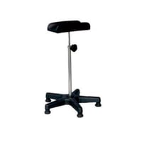 Appui-jambes sans articulation : pour prélèvements sanguins, réglable en hauteur et base en PVC