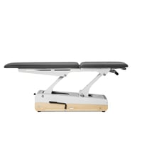 Civière hydraulique Swop 2L Pro Hydro Physio : avec tête longue avec deux pistons, deux leviers pour régler la hauteur et 4 roues avec rotation à 360º