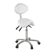 Tabouret de beauté Dynamic Pony Type : Design ergonomique et élégant et trois pistons qui régulent la hauteur et l'inclinaison du dossier et de l'assise
