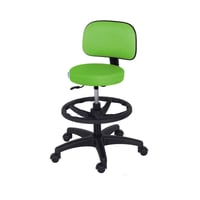 Tabouret haut Kinefis Economy: vérin à gaz et hauteur 59-84 cm avec repose-pieds et dossier (différentes couleurs disponibles)