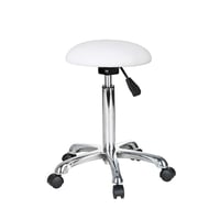 Tabouret Practi Backless: Design ergonomique, siège en forme de demi-sphère et élévateur avec piston à gaz