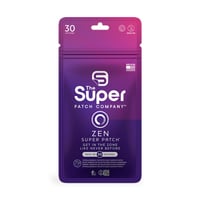 Zen Super Patch - Lot de 30 patchs. Technologie vibrotactique VTT 2.0 pour le calme, la concentration et le bien-être mental.