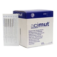 Aiguilles d'acupuncture - Manche en acier sans tête ronde avec guide à cinq aiguilles + Guide (Azimuth)