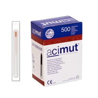 Aiguille d'acupuncture - Poignée en cuivre avec tête et guide + cinq aiguilles (Azimuth)