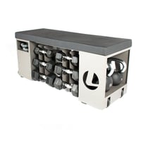 Banc de fitness fonctionnel O'Live : rangement du matériel et entraînement musculaire en un seul appareil