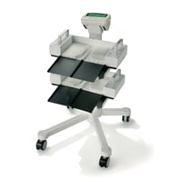 Pèse-personne électronique ADE pour patients alités : Poids maximum 500 kg, quatre capteurs, Classe III (catégorie médicale)