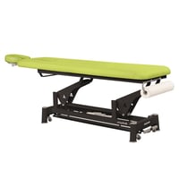 Civière électrique écoposturale : un corps avec structure à bielle noire et appui-tête T43 (70 x 188 cm)