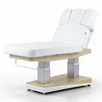 Table de soins HELAN SPA avec 4 moteurs, chauffage et base en bois naturel