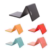 Matelas pliant avec poignée de transport : plusieurs coloris disponibles (Dimensions : 180 cm x 60 cm x 4 cm)