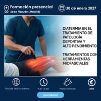 Diathermie/Radiofréquence en pathologie sportive, prévention et performance de haut niveau. Traitement par outils myofasciaux - EN PRÉSENTIEL - 30 janvier 2027 Diathermie/Radiofréquence en pathologie sportive, prévention et performance de haut niveau. Traitement par outils myofasciaux - EN PRÉSENTIEL - 30 janvier 2027