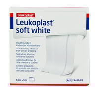 Leukoplast Soft White 6 cm x 5 mètres : Bandelettes et bandelettes haute tolérance cutanée (TNT)
