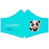 Masques hygiéniques en tissu lavables et réutilisables avec filtres : avec sérigraphie ours panda (Taille - Enfants) (Comprend un seul filtre) Masques hygiéniques en tissu lavables et réutilisables avec filtres : avec sérigraphie ours panda (Taille - Enfants) (Comprend un seul filtre)