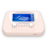 Thérapie par ondes de choc radiales Kinefis Plus : Appareil portable, avec accélérateur électromagnétique et pédale mains libres. Étui de transport offert.