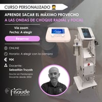COURS PERSONNALISÉ : Apprenez à tirer le meilleur parti de la thérapie par ondes de choc radiales et focales (Date : À CHOISIR LORS DE L’ACHAT)