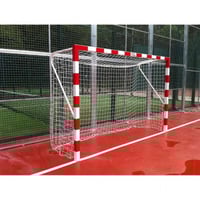 Ensemble de buts de soccer intérieur et de handball fixes en métal 80x80