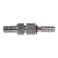 Raccord tube Riester partie I (court) et partie II (long), chrome brillant