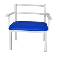 Fauteuil visiteur Obelix spécial pour personnes obèses, avec accoudoirs renforcés et capacité de charge jusqu'à 400 kg