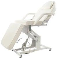 Fauteuil de soins esthétiques Bucci : électrique, trois sections, hauteur réglable, accoudoirs amovibles et ouverture pour le visage - OUTLET