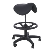 Tabouret haut Kinefis Economy : Type poney ou selle d'une hauteur de 61 à 86 cm et repose-pieds (Diverses couleurs disponibles)