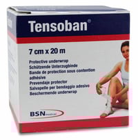 Tensoban 7 cm x 20 mètres : Bandage polyuréthane translucide pour pré-bandages et/ou rembourrage