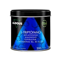 Tryptophane avec mélatonine, magnésium, spiruline et vitamines Aldous (200 capsules)