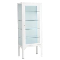 Vitrine clinique avec porte en acier émaillé (150 x 60 x 35)