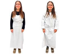 Peignoirs jetables et lavables