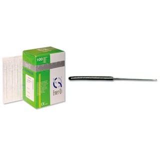 Aiguille à tige en acier inoxydable 0,16 x 6,5 mm, tête non ronde non guidée Ener-Qi (100 pièces)