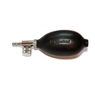 Poire Riester noire Riester en latex avec vis de purge d'air