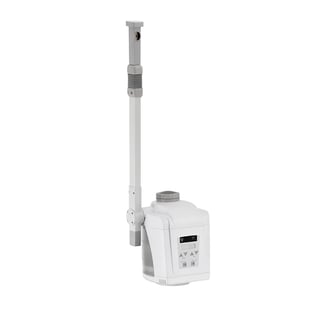 Vapeur facial à l'ozone chrome : avec tête rotative avec réceptacle essentiel et bras rotatif (capacité de 1,3 litre)