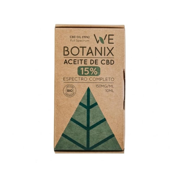 Huile CBD 15% BIO 10ml WeBotanix : Issu de chanvre biologique et 99% d'agriculture biologique