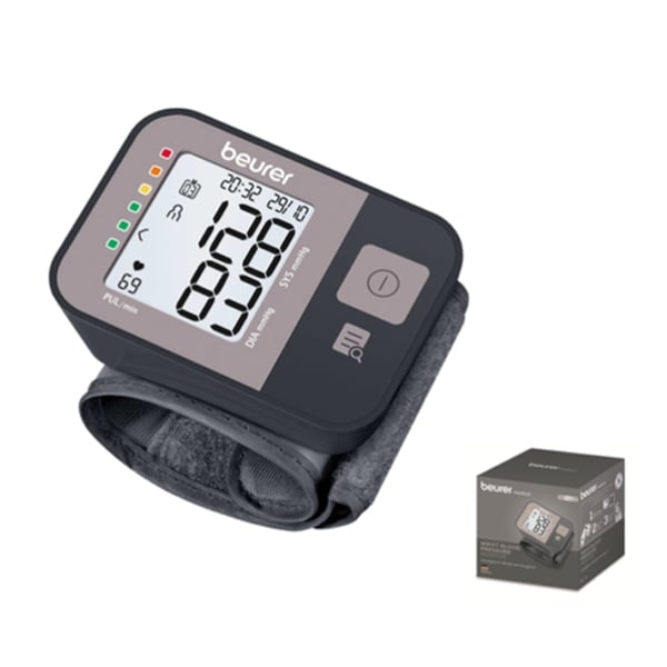 Tensiomètre de poignet Beurer BC1R Vital+ : avec mesure automatique, détection des arythmies et indicateur de risque à code couleur
