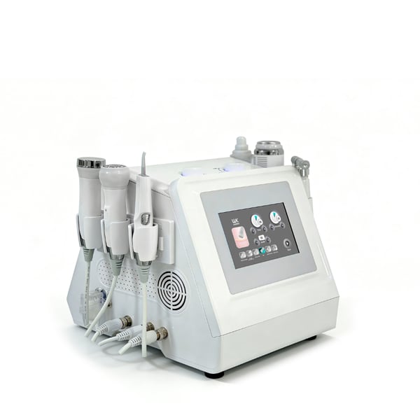 Appareil de nettoyage facial ultrasonique combiné hydro de haute technologie