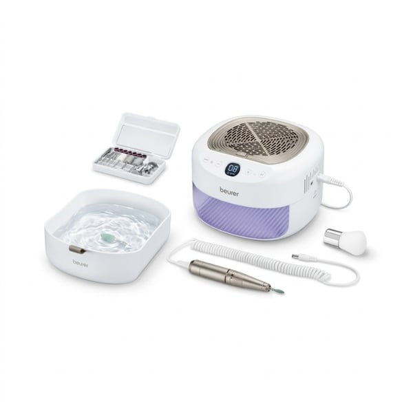 Kit de manucure 3 en 1 : Beurer MP-200 Studio Nails Pro avec lampe UV et aspirateur