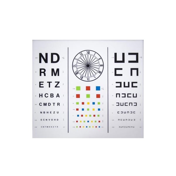 Fiche pour optotype adulte