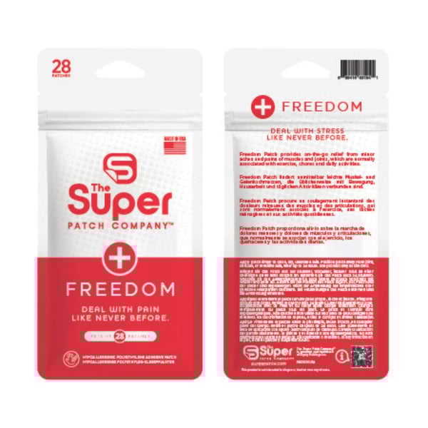 Patchs Freedom Super Patch - Paquet de 30 patchs. Technologie vibrotactile conçue pour soutenir le confort musculaire et articulaire au quotidien.