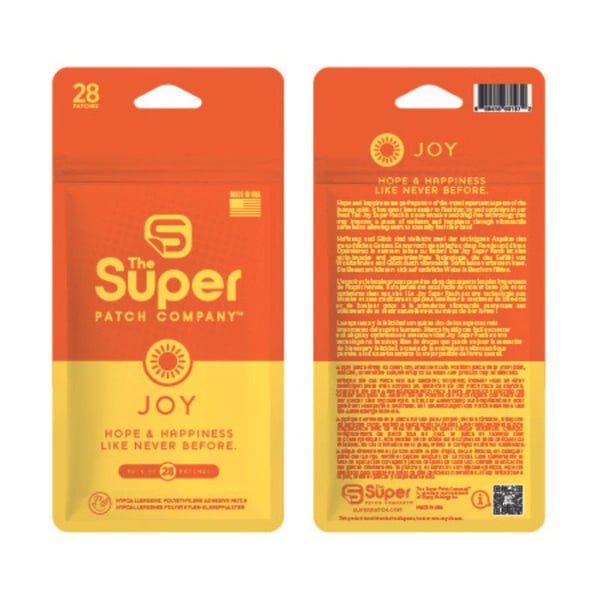 Joy Super Patch - Pack de 28 Patchs : Technologie non invasive permettant d'améliorer la sensation de bien-être et de bonheur grâce à la stimulation vibrotactile