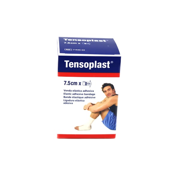 Tensoplast 7,5 cm x 4,5 mètres : Bande élastique adhésive