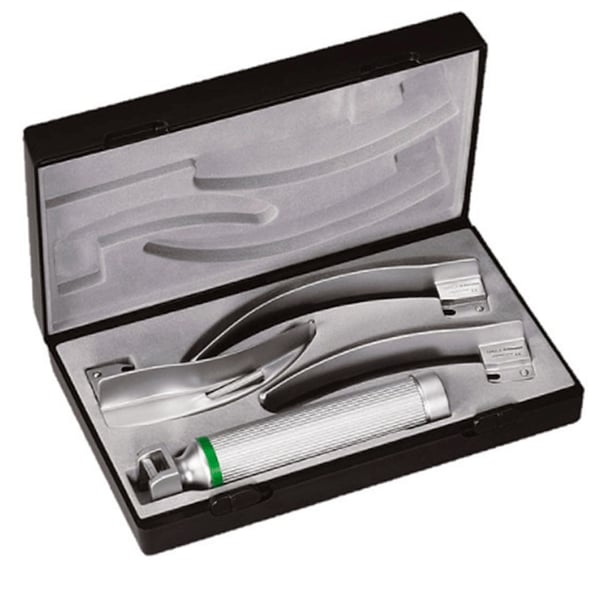 Laryngoscope Riester de F.O. ri-integral MacIntosh XL 2,5 V, poignée piles type C, lames no. 2. 3. 4,