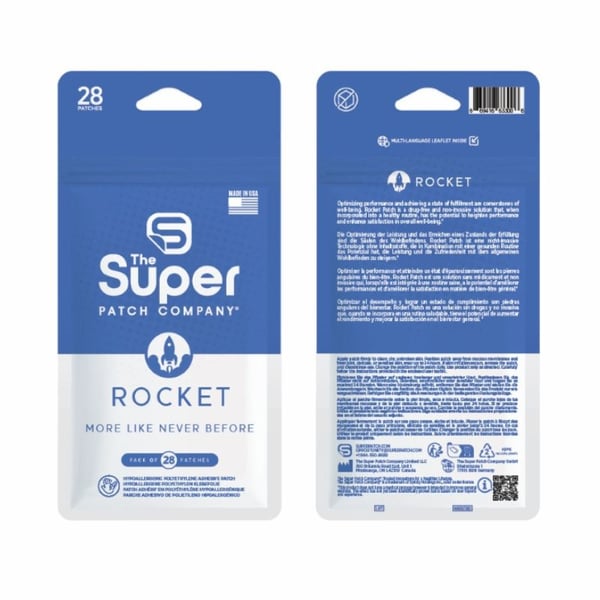 ROCKET Super Patch - Pack de 28 Patchs : Stimulation vibrotactile qui peut augmenter les performances et améliorer la satisfaction du bien-être général