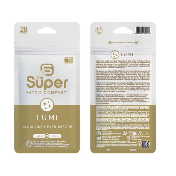 Lumi Super Patch - Pack de 28 Patchs : Technologie non invasive et sans médicament qui accompagne votre routine de soins pour améliorer l'éclat de votre peau